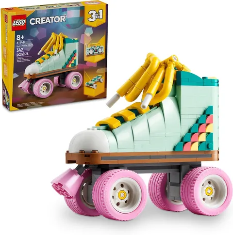 LEGO Creator 3 in 1 Retro Roller Skate Building Kit 31148🎁