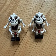 Set Of 2 Lego Ninjago Samukai Skulkin Minifigures NjO01 Ultra Rare Retired