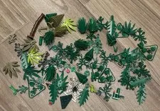 Huge Vintage LEGO Pirates Islander Bush Green Palm Tree Leaf Seaweed Lot