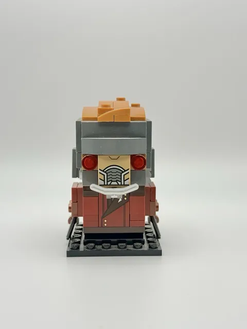 LEGO BrickHeadz Marvel Star Lord Helmet On and blasters
