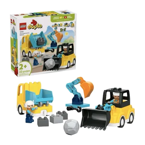 LEGO DUPLO  Truck & Tractor Excavator Building Toy 10475 New-in-Box