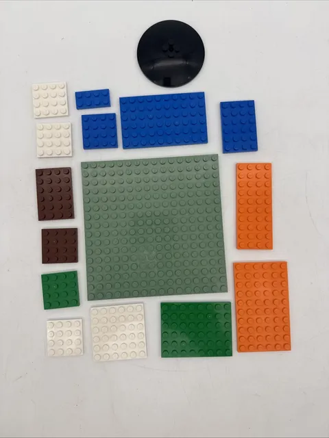 Lego - 16x16 Plus Other Assorted Flats Various Colors 16 Pieces Total