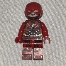 LEGO DC Super Heroes The Flash Minifigure Rare Detailed Print sh438 76086