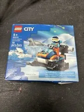 New! Lego City 60376 Arctic Explorer Snowmobile Set Seals