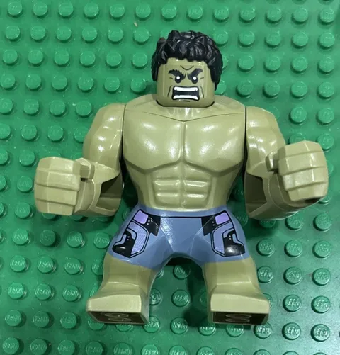 Hulk sh0966 Giant, Sand Blue Pants with Lavender Panels, Raging Marvel Lego Mini