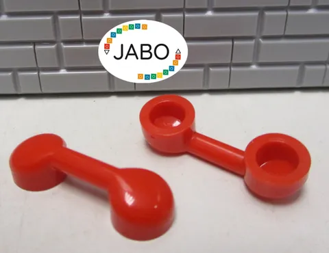 (B8/5/7) LEGO 2x 6190 Handle / Phone Handset Red