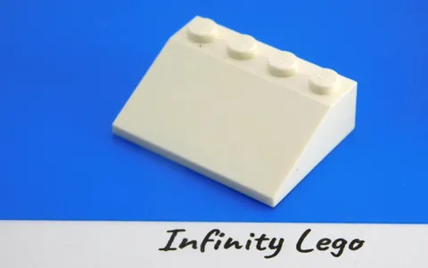 6 LEGO White Slope Brick Slope 3 x 4 (25°) (3297) -  6 Pieces