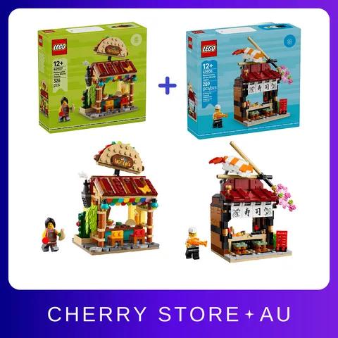 LEGO 40906 & 40907 Restaurants of the World Japan and Mexico Sushi Taco Set