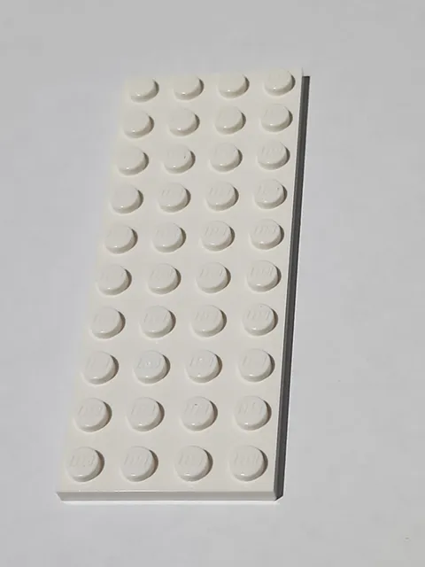LEGO Plate White ● 4 X 10 ● # 3030 ● QTY 1