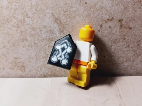 LEGO Shock Shield Chrome Time Traveler Dimension Portal Handle Included on Back