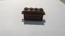 Lego Container, Treasure Chest Thin Hinge Curved Lid 4738ac01 Brown Brown