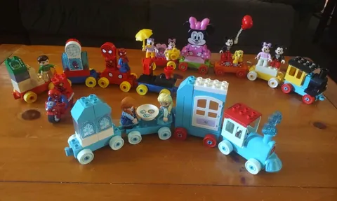 Lot Of Lego Duplo DISNEY Trains!! Frozen, Spiderman, Mickey Minnie Pluto Daisy