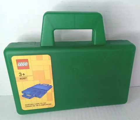 New LEGO Storage Products: 4087 Sorting Case To Go In Transparent Green Color