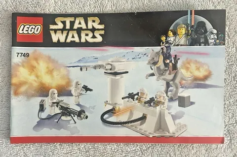 7749 LEGO Star Wars Echo Base Manual, Episode V, FREE SHIPPING!