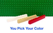 LEGO 1x10 Brick Block "You Pick Your Color and Qty" NEW