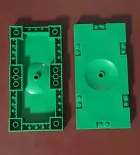 2- 2004 LEGO Green Soccer Field Section 8 x 16 Sport 3409 3420 3421 3425 #30489