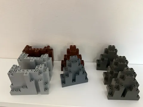 LEGO BURPs & LURPs Mixture (Grey, Dark Grey & Brown)