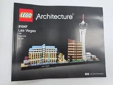 LEGO Architecture 21047 Las Vegas Instruction Manual Booklet Only Original