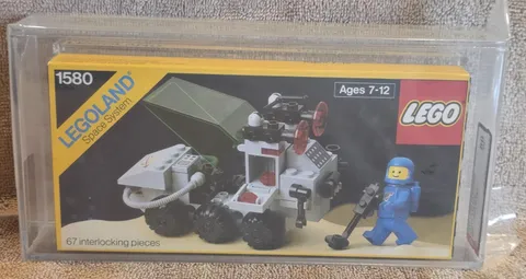1986 LEGO 1580 LUNAR SCOUT AFA 80 New & Sealed MISB ULTRA RARE VINTAGE SPACE SET