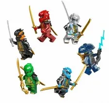 LEGO Ninjago Minifigures – Kai, Cole, Lloyd, Zane, Nya, Rog – New Unassembled！