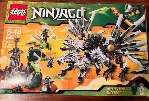LEGO NINJAGO: Epic Dragon Battle (9450) BRAND NEW ALL BAGS SEALED open box