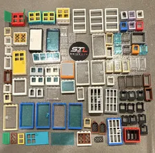 LEGO Doors & Window Panels Bulk Lot, 100+pcs! Ships FREE!!!!