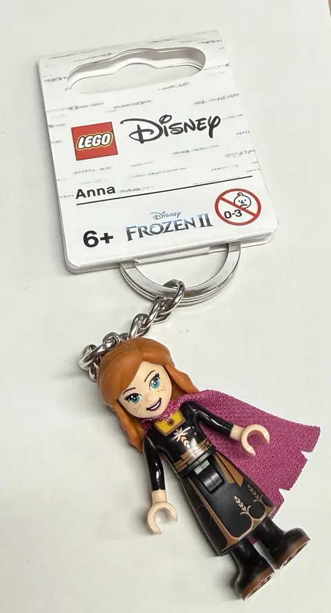 Lego Disney Frozen 2 Anna Key Chain 853969 - New with Tags