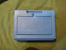 RARE 1983 Vintage Blue Lego Carrying Case Storage Box Bin, Hard Plastic USA