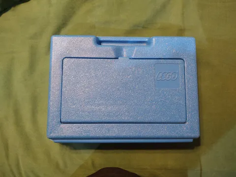 RARE 1983 Vintage Blue Lego Carrying Case Storage Box Bin, Hard Plastic USA