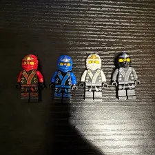 LEGO NINJAGO Minifigure Final Battle Kimono Ninjago Lot of 4 Kai Cole Zane Jay