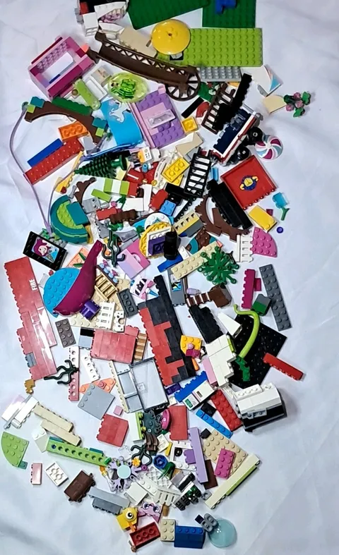 LEGO Bulk Lot Mixed Pieces & Parts Bricks Plates Tiles Multicolor Plastic 10+