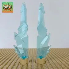 LEGO Ninjago Dragons 2: 2x Trans-Light Blue Crystal Shard 98856, 71816, 2022 ICE