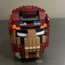 LEGO Iron Man Helmet 76165 Marvel Superheroes Incomplete 90% Complete