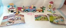 Lego Friends lot ANDREA'S BEDROOM 41009 car 3183 picnic 30108 parrot 41024  nice