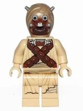 LEGO® Minifigure Star Wars sw0620 Tusken Raider Head Spikes Crossed Belts