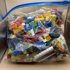 Large Gallon Bag Of Miscellaneous Lego Pieces Variety Approximately 2 pounds