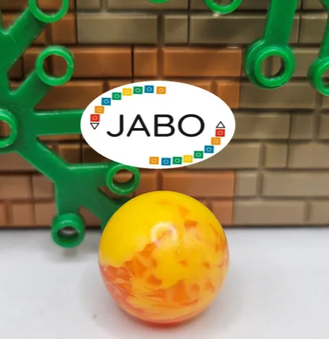(S13 / 11 / 15) LEGO Bionicle 54821pb04 Ball Zamor Sphere Marbled Yellow