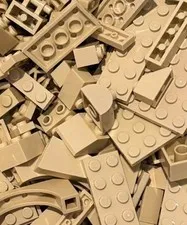 TAN Lego Lot By Color  1/2 LB Pound 200 Pieces Sorted Bulk Buy More & SAVE!