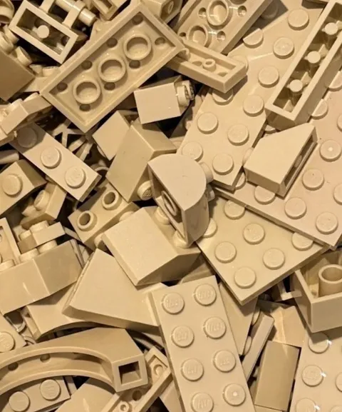 TAN Lego Lot By Color  1/2 LB Pound 200 Pieces Sorted Bulk Buy More & SAVE!