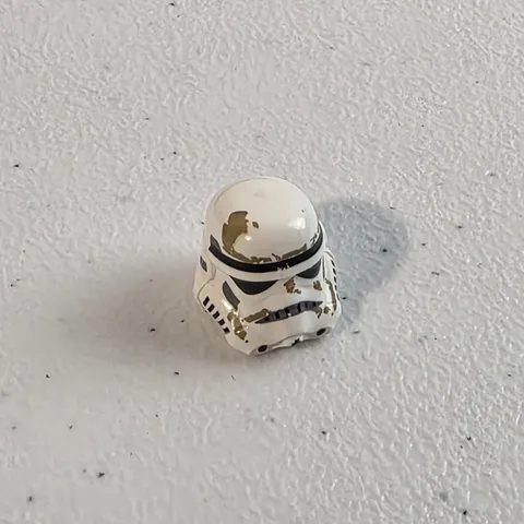 LEGO Star Wars - Minifig, Headgear Helmet Stormtrooper, 2 Chin Holes - Dirty