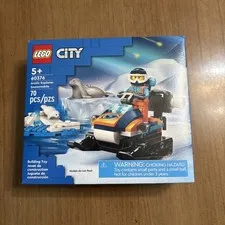 Lego City Arctic Explorer Snowmobile 60376 Building Toy Minifigures 5+ Kids