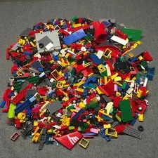 2 LB Pound LEGO Random Pieces Mix Colors Types Bag Lot Bulk Brick Plate Tile