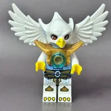 LEGO Minifigure Ewar loc014 Legends of Chima Eagle Tribe Pearl Gold Armor