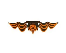 LEGO 21351 - Cloth Banner Flag with Pumpkin Jack O' Lantern and Black Gathers
