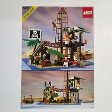 LEGO 6270 Forbidden Island Instructions Manual Pirates Legoland Vintage 1989