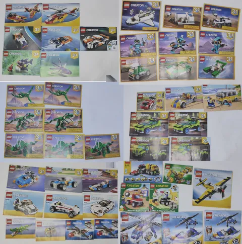 Bulk Lego Instruction Manual Lot Of 48 Creator