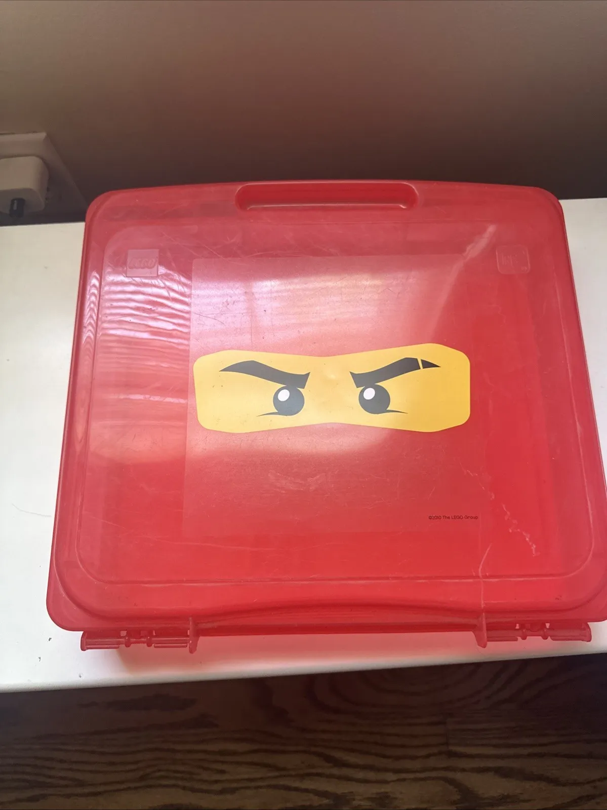 Lego Red Ninjago Project Case- Approximately 13”x12”x4”-499136