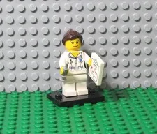 LEGO Collectible Minifigures Series 1 Nurse Minifigure Complete Set
