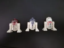 Star Wars LEGO Minifigures - R2-D2, R4-P17, R5-D4 Astromech Droids (Set Of 3)