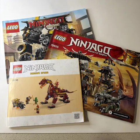 Lego Ninjago Manuals 70655, 70632 And 71793